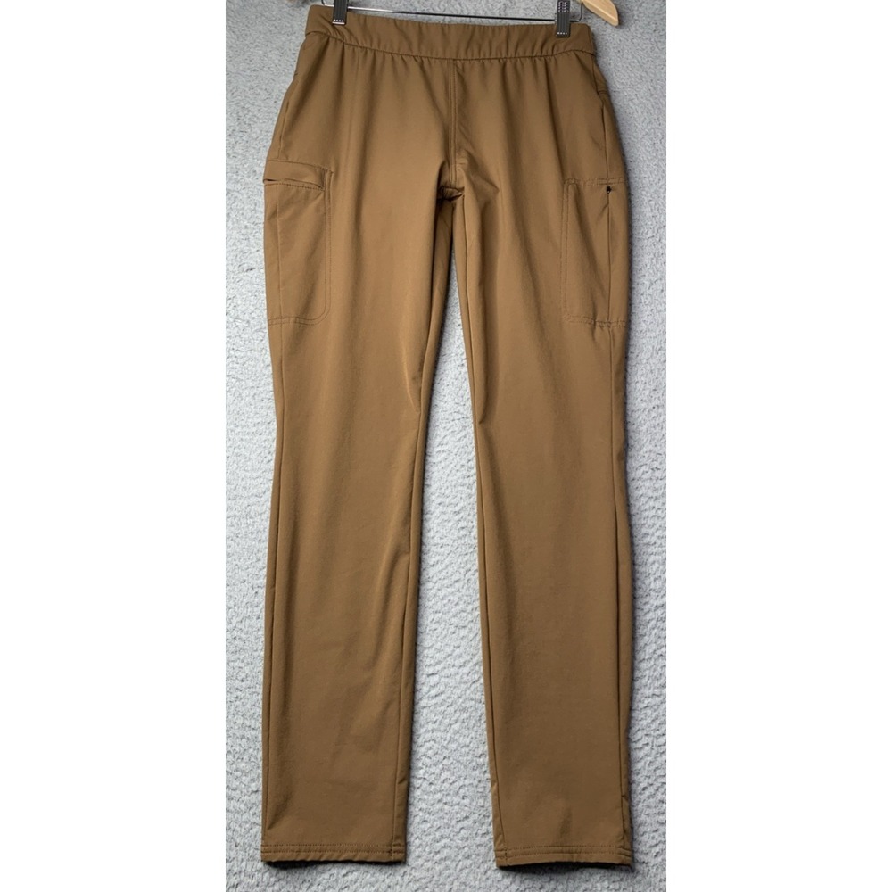 PrAna Pants Womens Size 8 Pull On Elastic Waist Back Pockets Outdoor Hiking